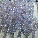 Natural Purple Jade Bead Sphere for Jewelry Making Pendant Earring Ring Bracelet