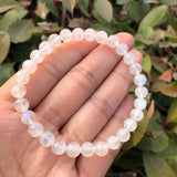 Natural Rainbow Moonstone Bracelet - High Crystal Healing Stone Jewelry