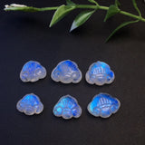 Fengbaowu Natural Rainbow Moonstone Ruyi Jewelry Making DIY Accessories