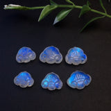 Fengbaowu Natural Rainbow Moonstone Ruyi Jewelry Making DIY Accessories