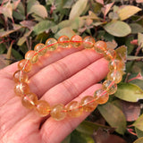 Fengbaowu Rainbow Citrine Bracelet Crystal Healing Stone Jewelry