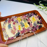 Rainbow Fluorite Bowknot Bracelet Crystal Reiki Healing Stone Jewelry