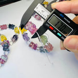 Rainbow Fluorite Rabbit Bracelet Reiki Healing Stone Jewelry