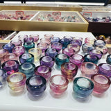 Rainbow Fluorite Round Bowl Crystal Healing Stone
