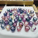 Rainbow Fluorite Round Bowl Crystal Healing Stone