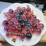 Natural Rainbow Fluorite Sphere Ball for Jewelry Making