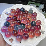 Natural Rainbow Fluorite Sphere Ball for Jewelry Making