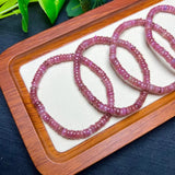 Natural Red Gem Tourmaline Elbaite Bracelet Crystal Healing Stone Jewelry