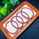 Natural Red Gem Tourmaline Elbaite Bracelet Crystal Healing Stone Jewelry