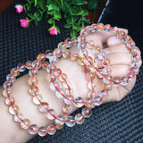 Red Hematoid Quartz Bracelet Crystal Reiki Healing Stone