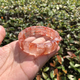 Fengbaowu Hematoid Quartz Bracelet Beads Jewelry Gift Women