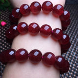 1 Pc Red Strawberry Quartz Bracelet Healing Stone Women Jewelry Gift