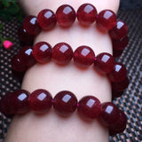 1 Pc Red Strawberry Quartz Bracelet Healing Stone Women Jewelry Gift