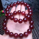 1 Pc Red Strawberry Quartz Bracelet Healing Stone Women Jewelry Gift