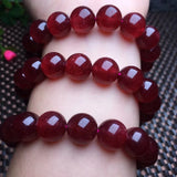 1 Pc Red Strawberry Quartz Bracelet Healing Stone Women Jewelry Gift