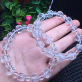 Fengbaowu Rock Quartz Cube Bracelet Crystal Reiki Healing Stone Gift