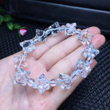 Natural Rock Quartz Merkaba Bracelet Crystal Reiki Healing Stone Jewelry