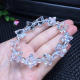 Natural Rock Quartz Merkaba Bracelet Crystal Reiki Healing Stone Jewelry