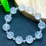 Natural Rock Quartz Owl Bracelet Crystal Reiki Healing Stone