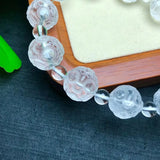 Natural Rock Quartz Owl Bracelet Crystal Reiki Healing Stone