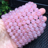 Rose Quartz Bracelet Round Beads Crystal Healing Stone
