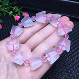 Rose Quartz Shoe-shaped Ingot Bracelet Crystal Healing Stone