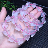 Rose Quartz Shoe-shaped Ingot Bracelet Crystal Healing Stone