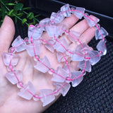 Rose Quartz Shoe-shaped Ingot Bracelet Crystal Healing Stone