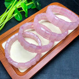 Rose Quartz Square Bracelet Bangle Crystal Healing Stone Jewelry