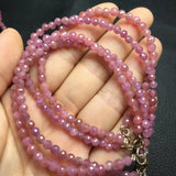 Natural Ruby Chain Bracelet 925 Sterling Silver Jewelry
