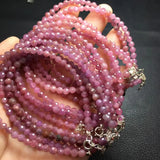 Natural Ruby Chain Bracelet 925 Sterling Silver Jewelry