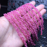 Natural Ruby Chain Bracelet Reiki Healing Stone Jewelry Gift