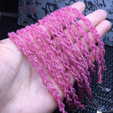 Natural Ruby Chain Bracelet Reiki Healing Stone Jewelry Gift