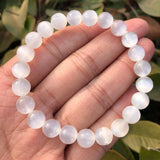 Fengbaowu Selenite Bracelet Crystal Quartz Healing Stone Women Jewelry Gift