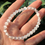 Fengbaowu Selenite Bracelet Crystal Quartz Healing Stone Women Jewelry Gift