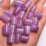 Fengbaowu Small Kunzite Cylinder Bead Column Home Ornament Crystal Healing Stone