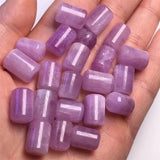 Fengbaowu Small Kunzite Cylinder Bead Column Home Ornament Crystal Healing Stone