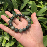 Fengbaowu Smaragdite Bracelet Beads Crystal Healing Stone Jewelry
