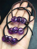 Natural Stone Amethyst Donut Bracelet Jewelry Gift For Women