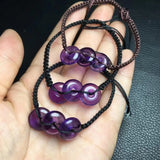 Natural Stone Amethyst Donut Bracelet Jewelry Gift For Women