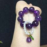 Natural Stone Amethyst Prayer Bracelet Women's Gift