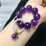 Natural Stone Amethyst Prayer Bracelet Women's Gift