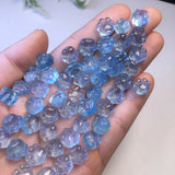 Natural Aquamarine Cat Paw Stone for Jewelry Making
