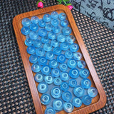 Aquamarine Stone Donut for DIY Jewelry Making