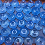 Aquamarine Stone Donut for DIY Jewelry Making