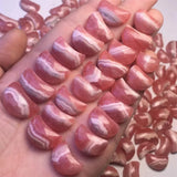 Fengbaowu Rhodochrosite Moon Pendant 925 Sterling Silver Jewelry
