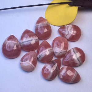 Natural Stone Argentina Rhodochrosite Water Drop Pendant