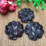 Astrophyllite Garnet Fox Pendant DIY Jewelry Gift For Women And Men