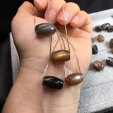 Sunstone Barrel Bead Necklace Pendant 925 Sterling Silver Jewelry