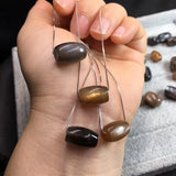 Sunstone Barrel Bead Necklace Pendant 925 Sterling Silver Jewelry